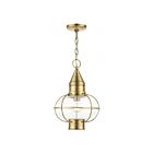 Livex Lighting 26906-01 Newburyport 1-Light 100W Antique Brass Outdoor Pendant Light