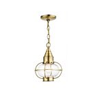 Livex Lighting 26910-01 Newburyport 1-Light 100W Antique Brass Outdoor Pendant Light