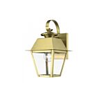 Livex Lighting 27212-08 Wentworth 1-light 100W Natural Brass Outdoor Wall Lantern