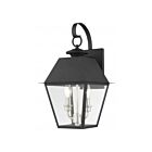 Livex Lighting 27215-04 Wentworth 2-lights 120W Black Outdoor Wall Lantern