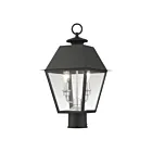 Livex Lighting Wentworth 27216-04 2-Lights 120W Black Outdoor Post Top Lantern