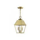 Livex Lighting 27217-08 Wentworth 2-Lights 120W Natural Brass Outdoor Pendant Light