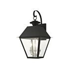 Livex Lighting 27218-04 Wentworth 3-lights 180W Black Outdoor Wall Lantern