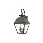 Livex Lighting 27218-61 Wentworth 3-lights 180W Charcoal Outdoor Wall Lantern