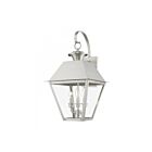 Livex Lighting 27218-91 Wentworth 3-lights 180W Brushed Nickel Outdoor Wall Lantern