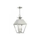 Livex Lighting 27220-91 Wentworth 3-Lights 180W Brushed Nickel Outdoor Pendant Light