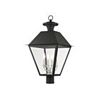 Livex Lighting Wentworth 27223-04 4-Lights 240W Black Outdoor Post Top Lantern