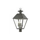 Livex Lighting Wentworth 27223-61 4-Lights 240W Charcoal Outdoor Post Top Lantern