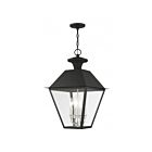 Livex Lighting 27224-04 Wentworth 4-Lights 240W Black Outdoor Pendant Light