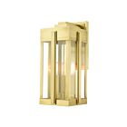Livex Lighting 27714-08 Lexington 3-lights 180W Natural Brass Outdoor Wall Lantern