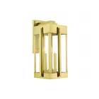 Livex Lighting 27715-08 Lexington 3-lights 180W Natural Brass Outdoor Wall Lantern