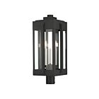 Livex Lighting Lexington 27717-04 3-Lights 180W Black Outdoor Post Top Lantern