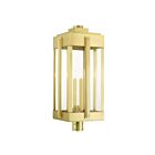 Livex Lighting Lexington 27719-08 4-Lights 240W Natural Brass Outdoor Post Top Lantern
