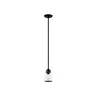 Livex Lighting 40021-04 Lawrenceville 1-Light 100W Black Pendant