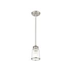 Livex Lighting 40021-91 Lawrenceville 1-Light 100W Brushed Nickel Pendant