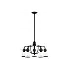 Livex Lighting 40025-04 Lawrenceville 5-Lights 500W Black Chandelier