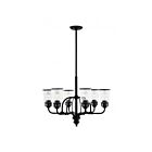 Livex Lighting 40026-04 Lawrenceville 6-Lights 600W Black Chandelier