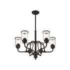 Livex Lighting 40026-07 Lawrenceville 6-Lights 600W Bronze Chandelier