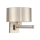Livex Lighting Swing 40034-91 100W 1-Light Brushed Nickel Wall Sconce