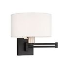 Livex Lighting Swing 40036-04 100W 1-Light Black Wall Sconce