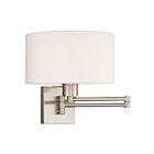 Livex Lighting Swing 40036-91 100W 1-Light Brushed Nickel Wall Sconce