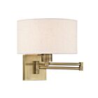 Livex Lighting Swing 40037-01 100W 1-Light Antique Brass Wall Sconce