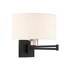 Livex Lighting Swing 40037-04 100W 1-Light Black Wall Sconce