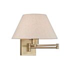 Livex Lighting Swing 40038-01 100W 1-Light Antique Brass Wall Sconce