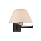 Livex Lighting Swing 40038-04 100W 1-Light Black Wall Sconce