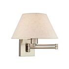 Livex Lighting Swing 40038-91 100W 1-Light Brushed Nickel Wall Sconce