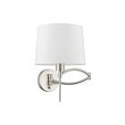 Livex Lighting Swing 40044-91 60W 1-Light Brushed Nickel Wall Sconce