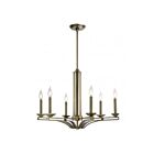 Livex Lighting 40056-01 Trumbull 6-Lights 360W Antique Brass Chandelier