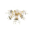 Livex Lighting Circulo 40070-12 4-Lights 240W Satin Brass Flush Mount