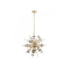Livex Lighting 40074-12 Circulo 6-Lights 360W Satin Brass Pendant