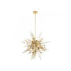 Livex Lighting 40076-12 Circulo 6-Lights 360W Satin Brass Pendant
