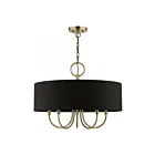 Livex Lighting 40115-01 Huntington 5-Lights 300W Antique Brass Chandelier