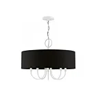 Livex Lighting 40115-03 Huntington 5-Lights 300W White Chandelier