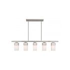 Livex Lighting 40194-91 Harding 5-Lights 500W Brushed Nickel Chandelier