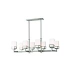 Livex Lighting 40198-91 Harding 8-Lights 800W Brushed Nickel Chandelier