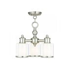 Livex Lighting 40203-91 Middlebush 3-Lights 300W Brushed Nickel Chandelier