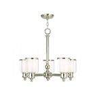 Livex Lighting 40205-35 Middlebush 5-Lights 500W Polished Nickel Chandelier