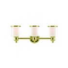 Livex Lighting 40213-02 Middlebush 3-Lights 300W Polished Brass Bath Vanity Light