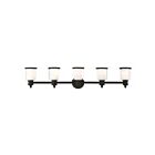 Livex Lighting 40215-04 Middlebush 5-Lights 500W Black Bath Vanity Light