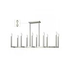 Livex Lighting 40259-91 Alpine 10-Lights 600W Brushed Nickel Chandelier