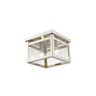 Livex Lighting Milford 4031-91 2-Lights 80W Brushed Nickel Flush Mount