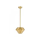 Livex Lighting 40401-12 Amsterdam 1-Light 60W Satin Brass Pendant