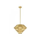 Livex Lighting 40402-12 Amsterdam 1-Light 60W Satin Brass Pendant