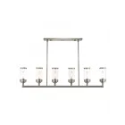 Livex Lighting 40476-91 Hillcrest 6-Lights 600W Brushed Nickel Chandelier