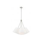 Livex Lighting 40564-91 Prato 4-Lights 160W Brushed Nickel Chandelier