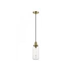 Livex Lighting 40614-01 Oakhurst 1-Light 75W Antique Brass Pendant